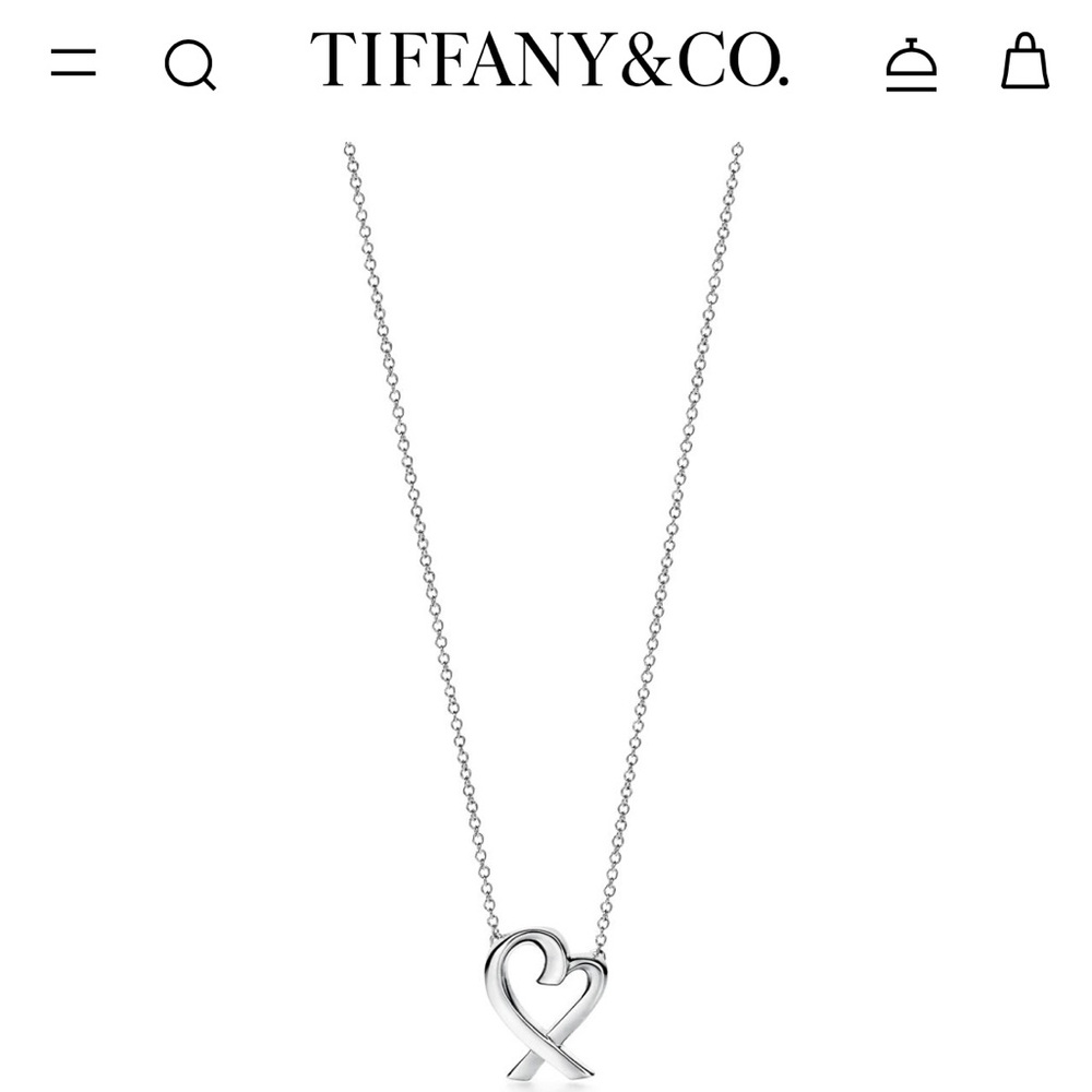 Tiffany Paloma Picasso Loving Heart Pendant, sterling silver